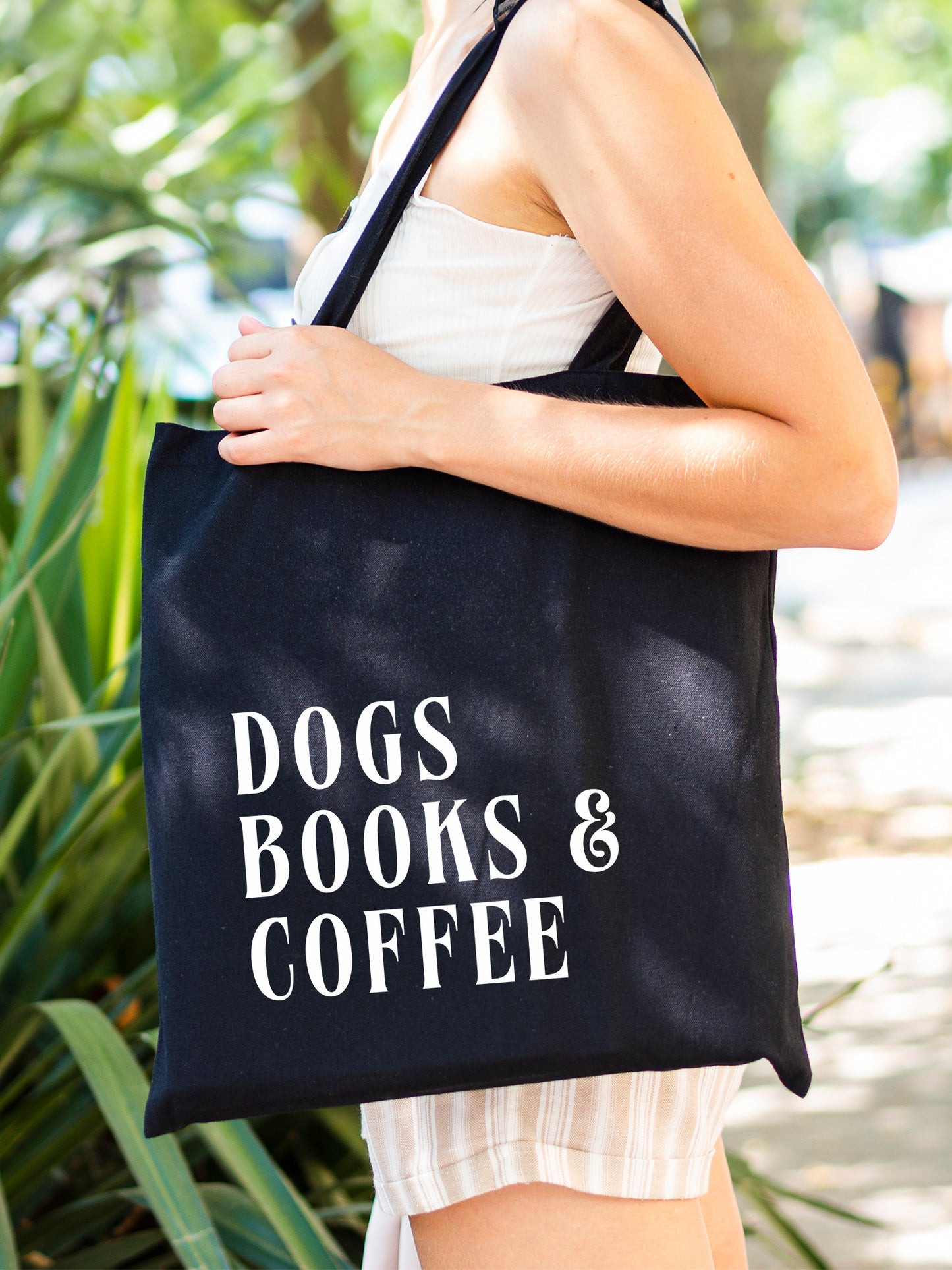 Dogs, Books, and Coffee Tote