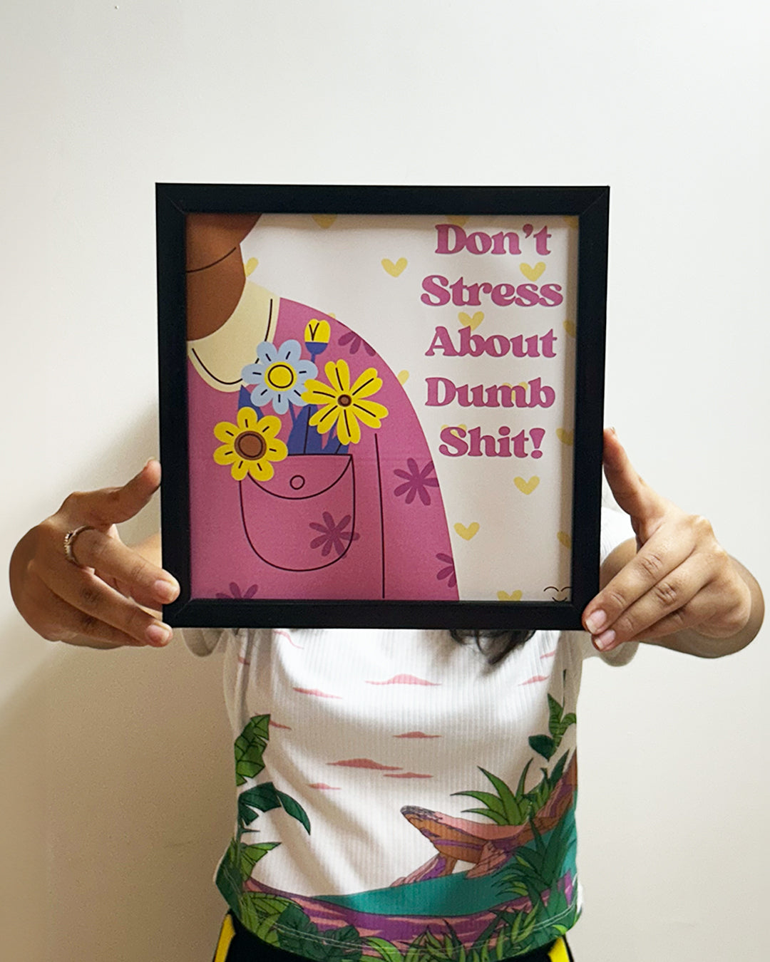 Don't stress about dumb shit | Cozy Poster