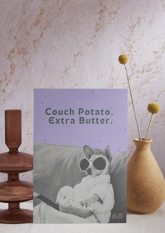 Couch Potato Extra Butter | A4 Poster